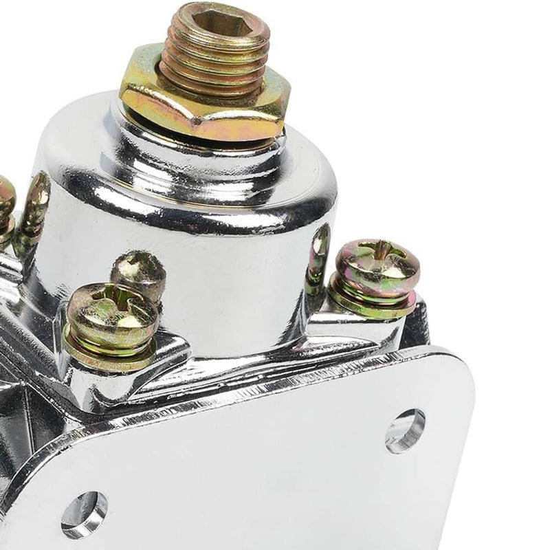 12-803 Fuel Pressure Regulator Carburetor Chrome for Holley 2 Port 4.5-9 PSI