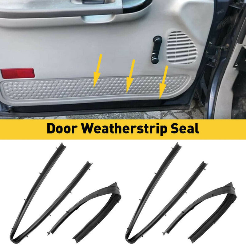 Front Rear Lower Door Weather Strip Seal for Ford F250 F350 Crew Cab 99-16