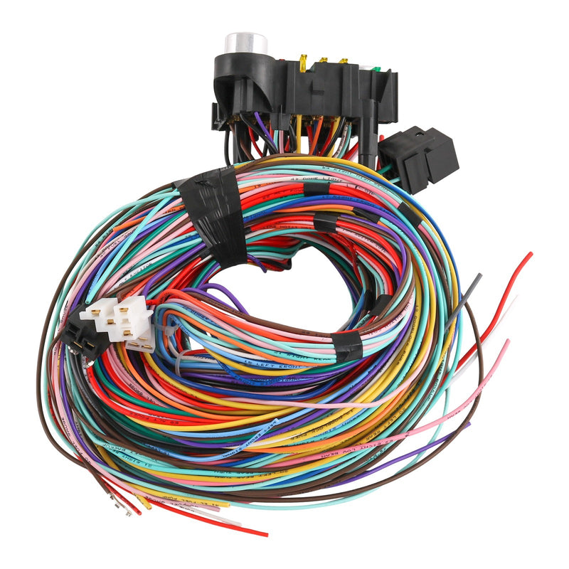 21 Circuit Wiring Harness for Chevy Ford Hotrods Universal Extra Long Wire