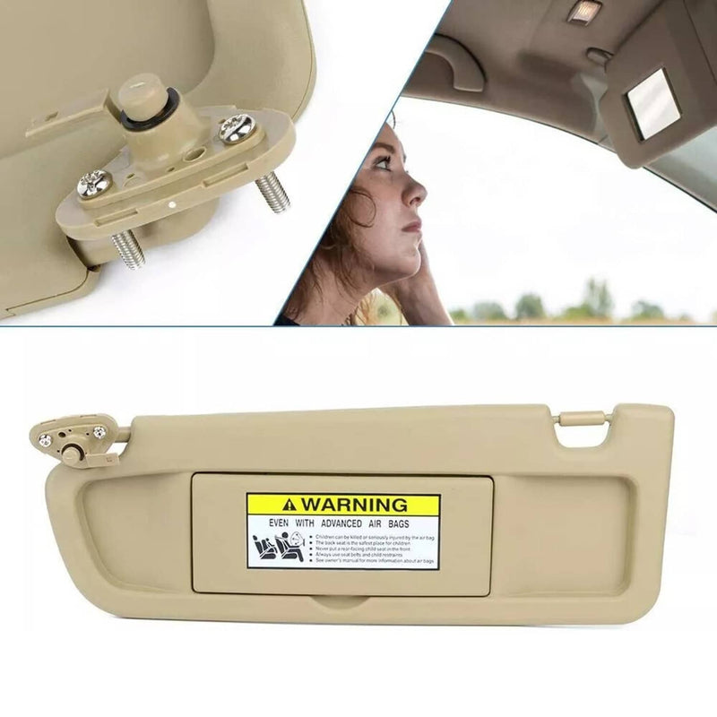 Beige Sun Visor Left Right Kit for 2006-2011 Honda Civic 2 Pieces