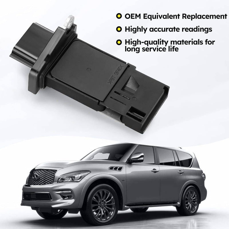 Mass Air Flow Meter Sensor MAF 22680-7S000 for 2005-2015 Nissan Frontier 2.5L L4