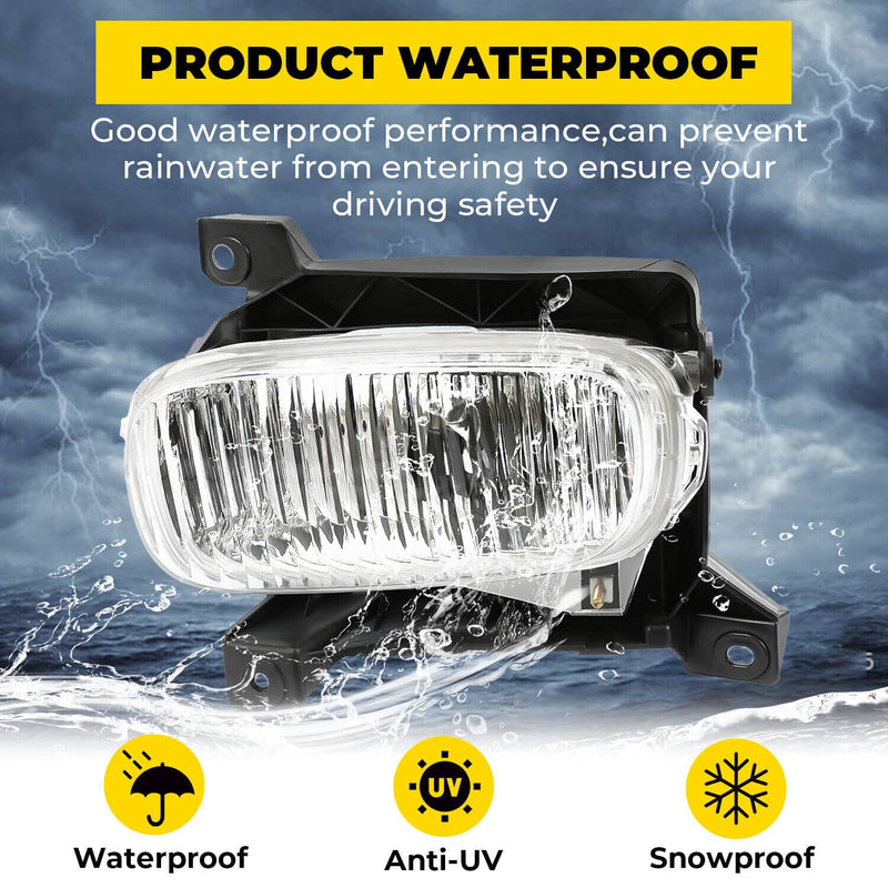 DURAFORCE Front Left Driving Fog Lamp Clear With Bulb Set for Toyota Tundra 2000-2006