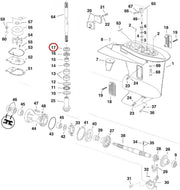 DURAFORCE 332261 18-2065 GLM 86520 Lower Unit Oil Seal for OMC Cobra Johnson Evinrude 2X