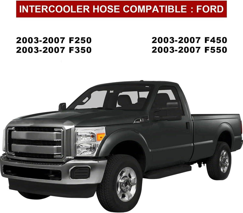 Turbo Intercooler Kit Pipe Boot CAC for Ford 6.0L F250 F350 F450 F550 03-07
