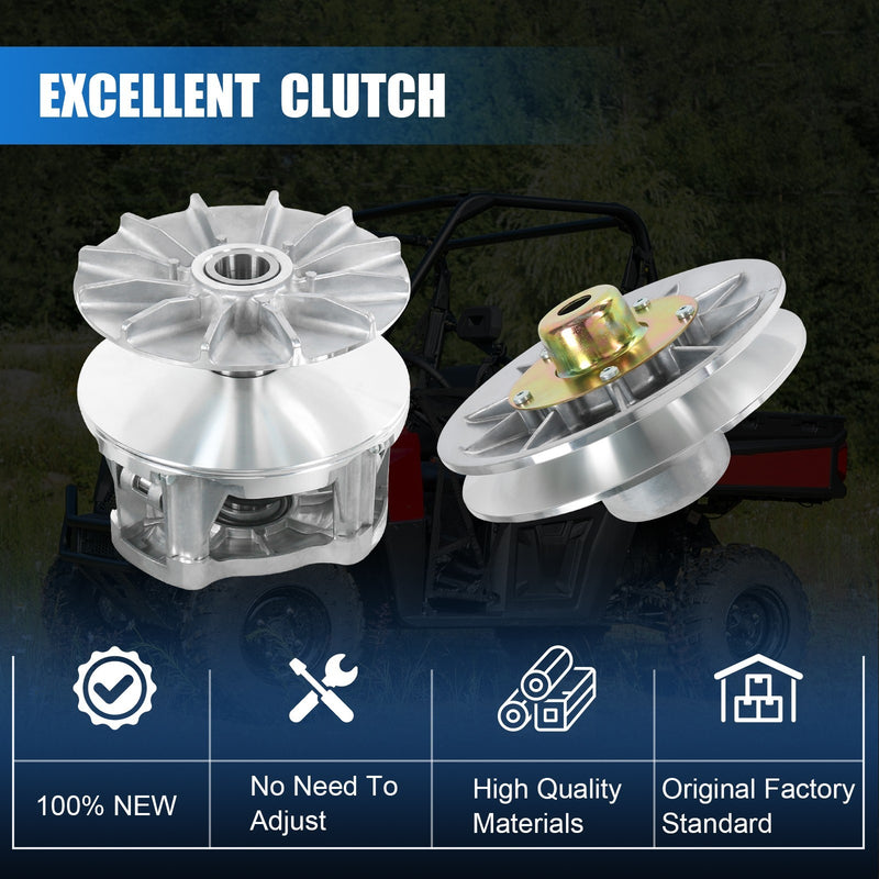 1323275 1323070 Primary Secondary Clutch w/ Belt for Polaris Ranger 570