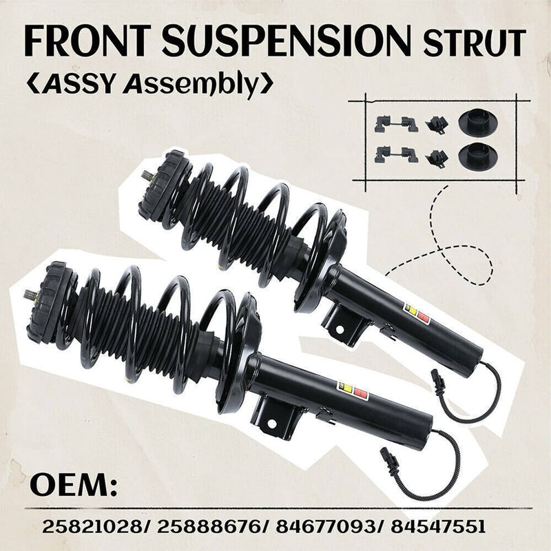 Front Suspension Strut Assys w/ Electric for Cadillac XTS 2013-2019 84677093 Set