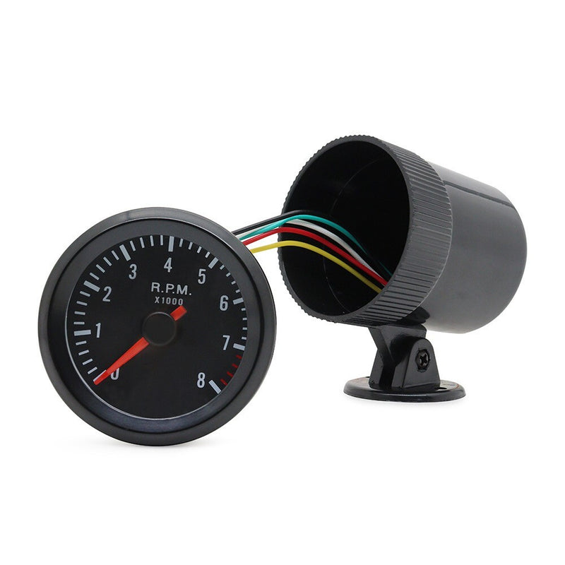 2" 52mm Universal Car Tachometer Gauge Meter with LED Shift Light 0-8000 RPM 12V
