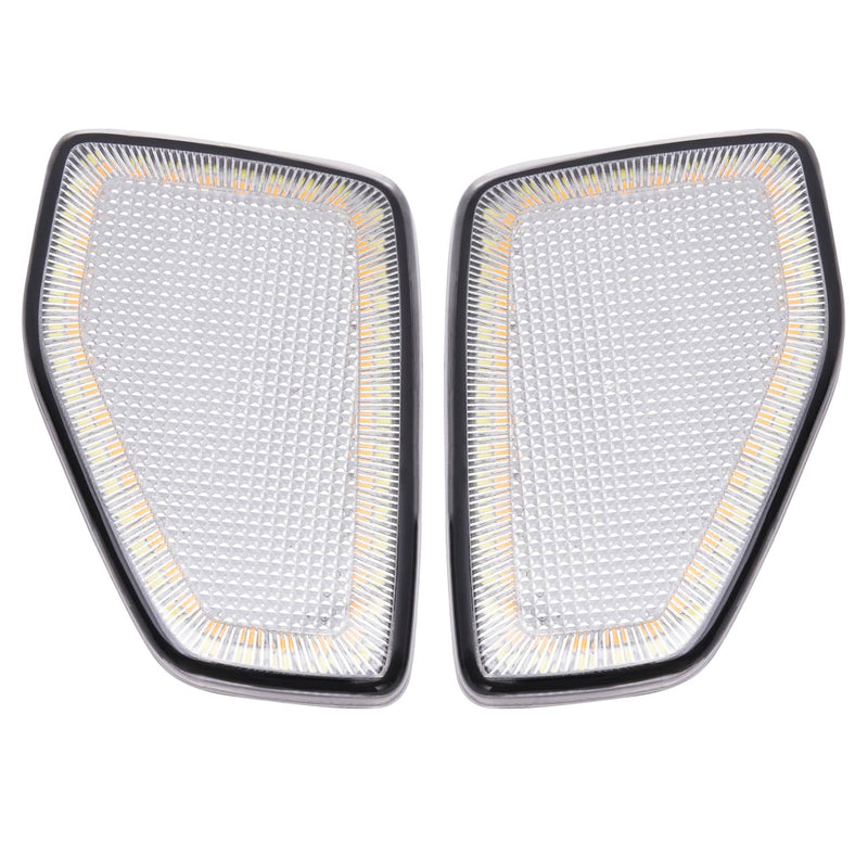 DURAFORCE Switchback LED Side Marker Signal Lights Clear Lens for HUMMER H3 2005-2010 Pair