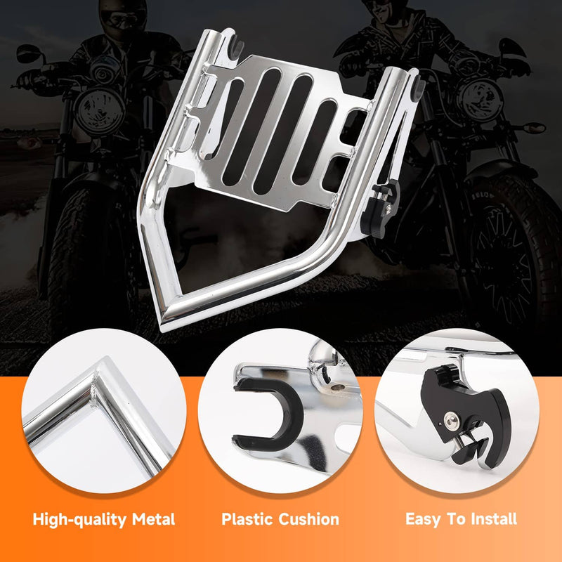Rear Grab Handles Bracket Kit Luggage Rack for Harley Touring Models 2009-Later