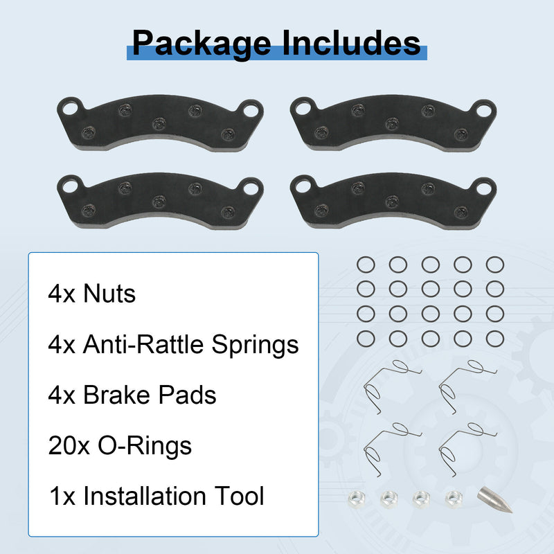 10k 12k Trailer Axle Disc Brake Pad Kit for Dexter K71-180-00 Pad Set 4Pcs