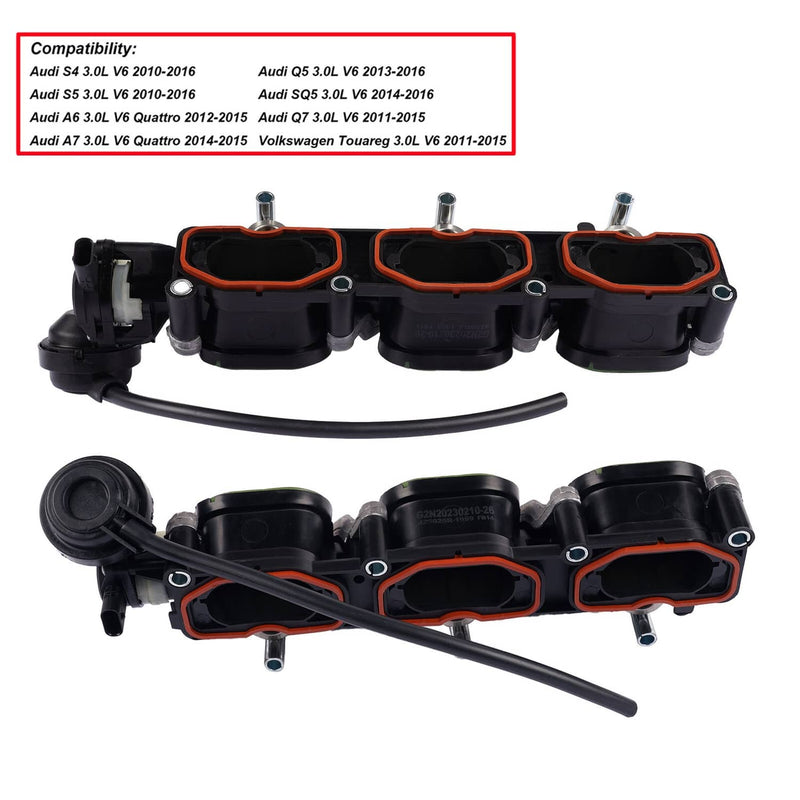 06E133109AF Intake Manifold Pair L+R for Audi S4 S5 A6 A7 Q5 Q7