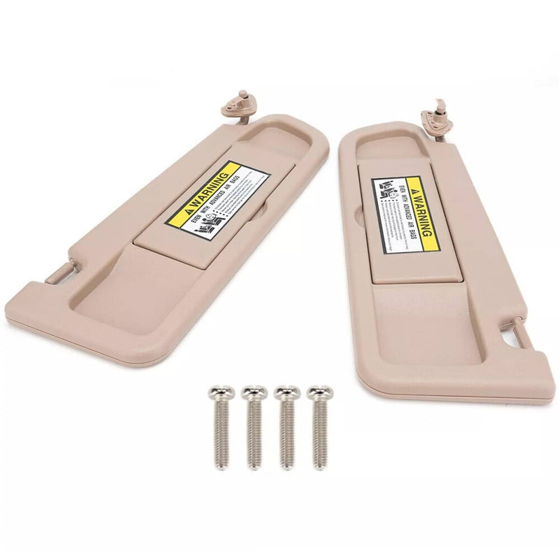 Beige Sun Visor Left and Right Kit for Honda Civic 2006-2011 1 Set