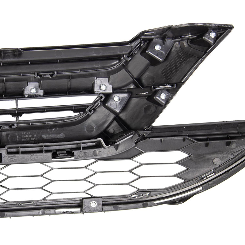 DURAFORCE Front Bumper Upper & Lower Grille ABS Chrome for Honda CRV CR-V 2010 2011