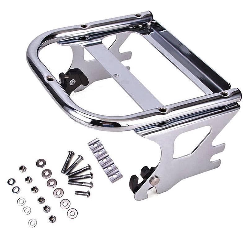 Chrome Luggage Rack Docking Hardware Kit for Harley Touring FLTR FLHR 1997-2008
