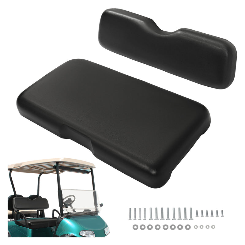 Front Seat Bottom and Backrest Kit for EZGO RXV Back Cushion Golf Cart 08+