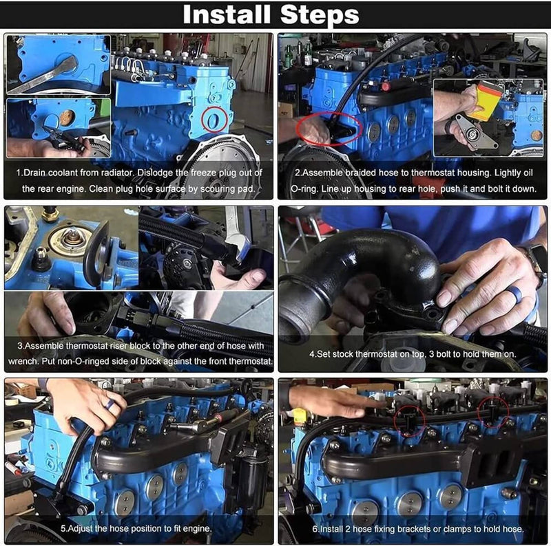 Freeze Coolant Bypass Kit for Dodge Ram 5.9L Cummins 6.7L 2003-2018