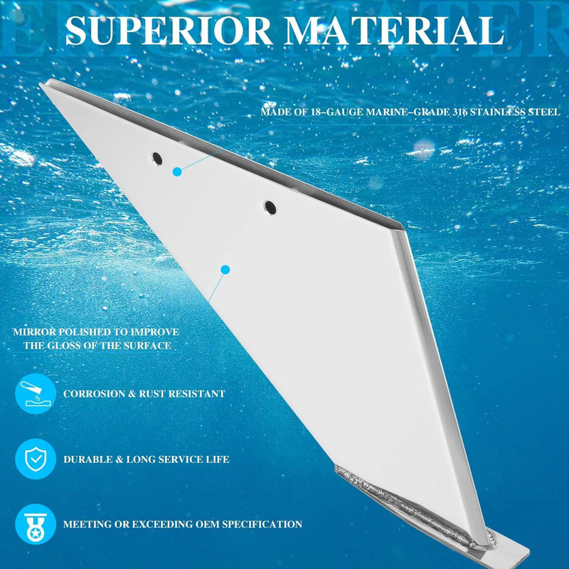 27061 Skeg Guard Stainless Steel Protective Skeg for Mercury 4 Stroke 2 Stroke