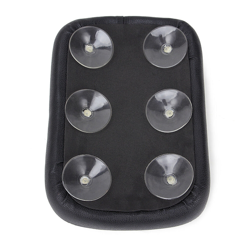 Suction Cup Pillion Passenger Pad Seat Black for Harley Chopper Dyna