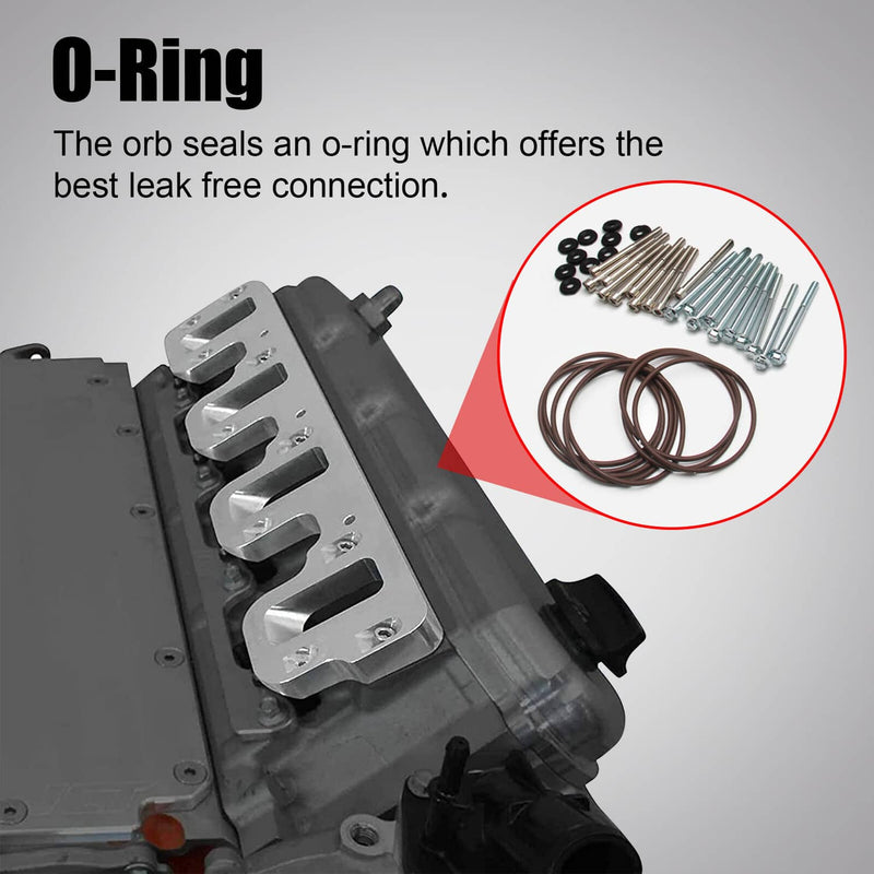 LS1 Cathedral Port Cylinder Head to LS3 LSA ZL1 CTS-V Supercharger Adapters