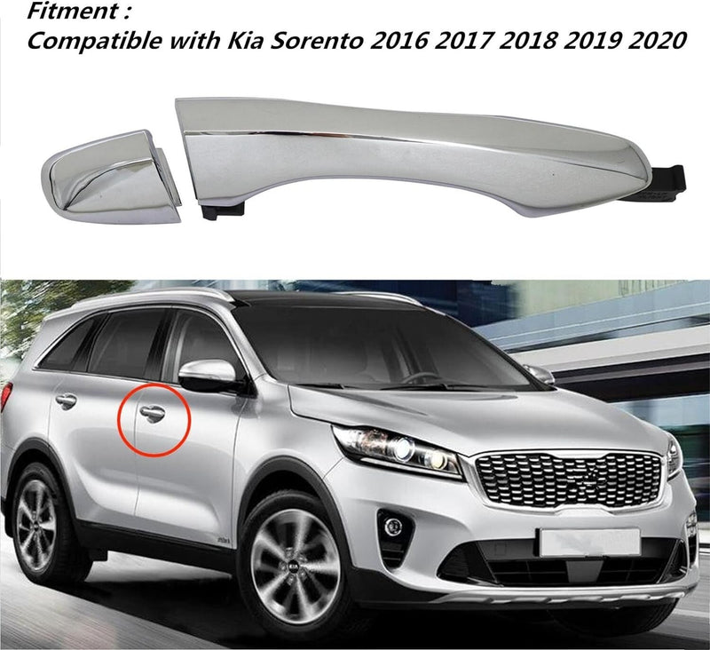 Outside Door Handle RH Rear 82661-C5010 83662-C5010 for Kia 16-20 Sorento Chrome