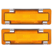 DURAFORCE Yellow Lens Side Marker Lights for Chevy Camaro for Pontiac Firebird 82-92 2PC