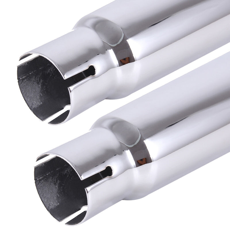 4" Chrome Slip On Mufflers Exhaust Pipe Dual for Harley Touring King Glide 95-16