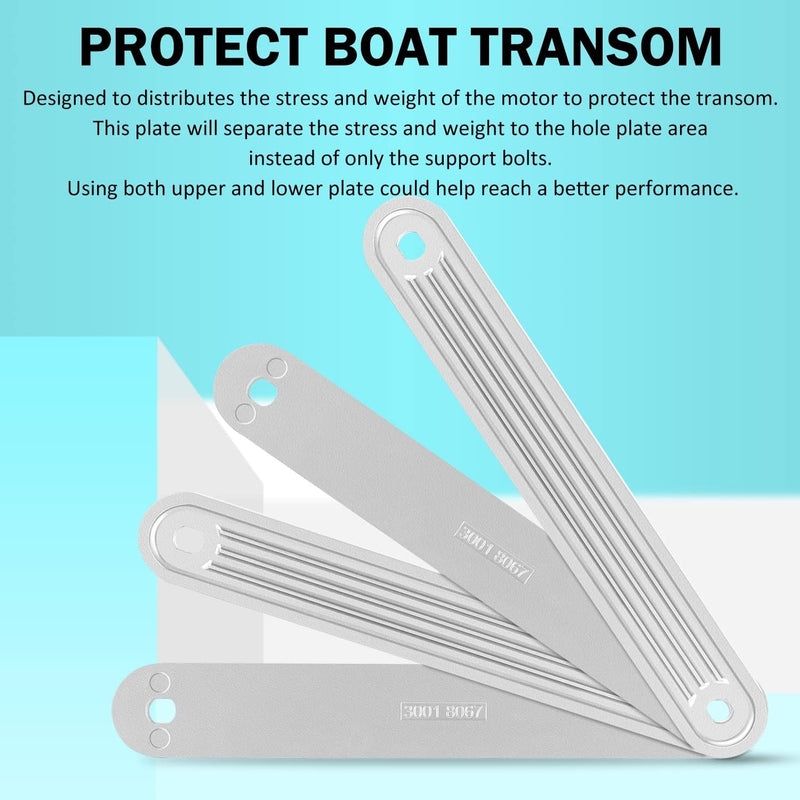 TSP-1 Marine Transom Support Plate for Top Bolt Holes 3001-8067 15 x 2