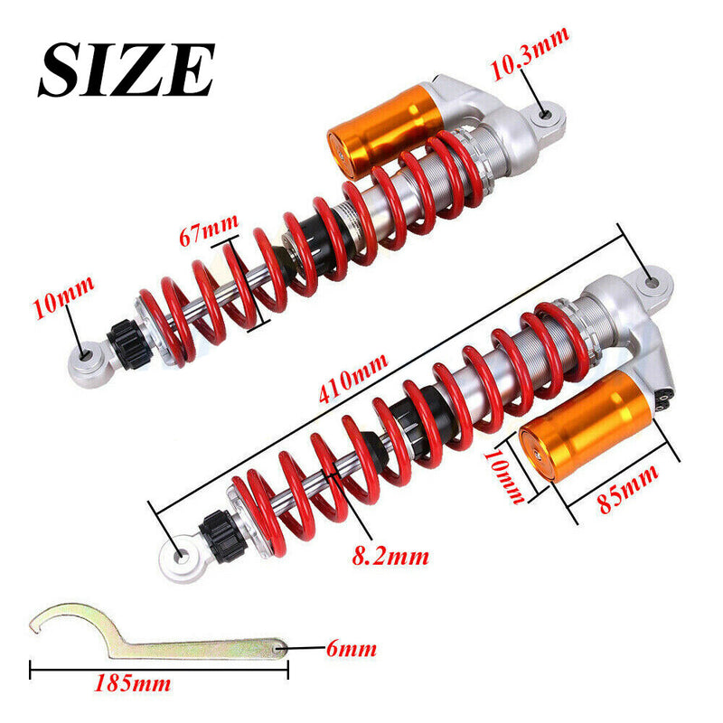 Front Rear Shocks Suspension 410mm 395mm for Honda TRX400EX TRX450R TRX450ER