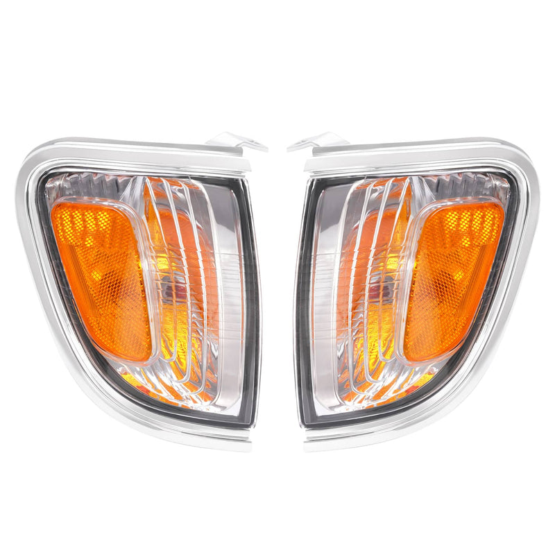 DURAFORCE Headlights Corner Signal Lights With All Bulbs for Toyota Tacoma 2001-2004 Pair