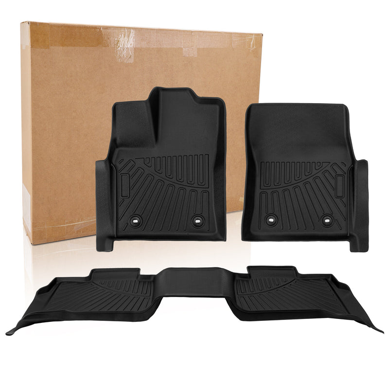 3D Molded Floor Mats TPE Liners for Toyota Tundra Crew Cab Max 2022-2026