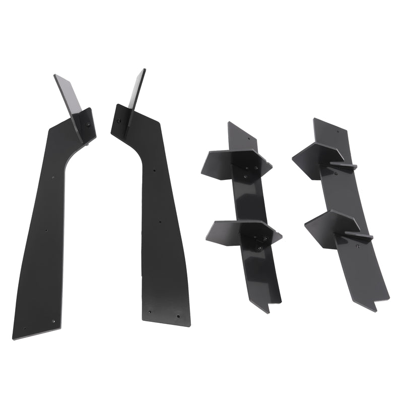 Rear Bumper Diffuser Rear Side Splitter PE for Ford Mustang 2018-2021 19 20
