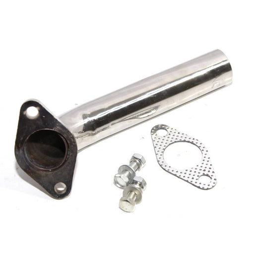 DURAFORCE 2-Bolt SS Dump Tube Wastegate for 38MM 35MM Turbo Actuator Pipe Silver