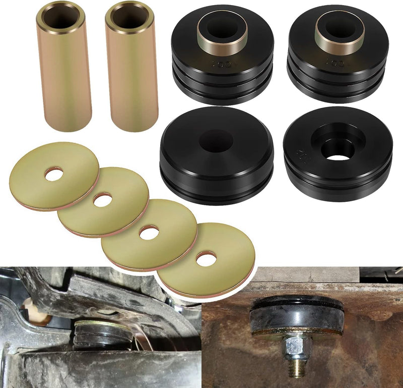 9.4102G Universal Polyurethane Body Mounts Bushings Isolators Black 10-Pack