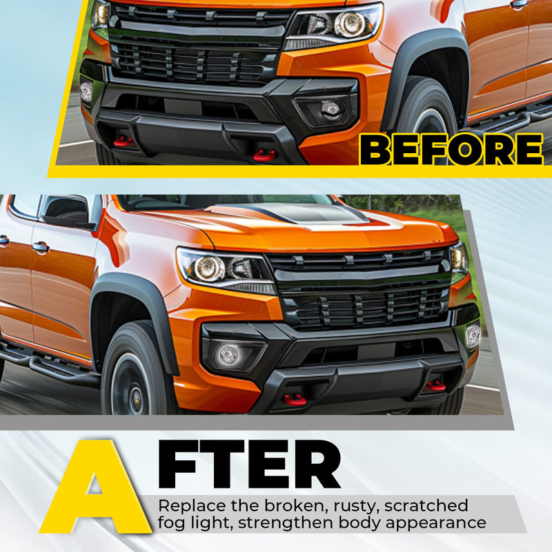 #15839896 Clear Lens Fog Light Lamps Bulbs LH RH for Chevy Colorado 2007-2022