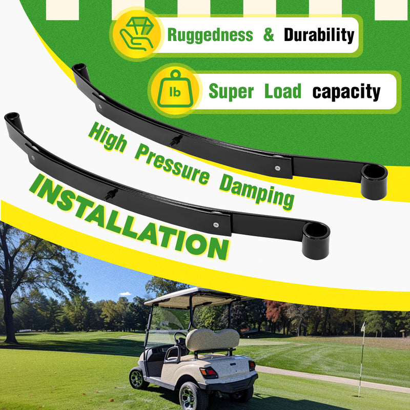 Rear 2 Leaf Spring Kit W/Bushing & Sleeves for Golf Carts EZGO RXV 2008-UP