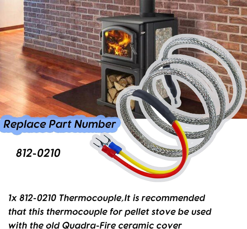 812-0210 Thermocouple 36in for Quadrafire 800 Nova 1000 1100 1200 Stove