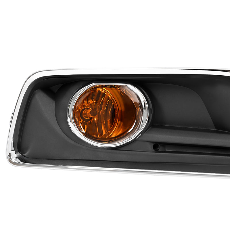 Front Bumper Fog Light Lamp Bezel Chrome Trim for Chevy Malibu 2013-2015 Set
