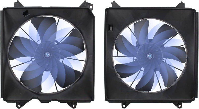 AC Condenser Radiator Cooling Fan 2PCS for Honda Accord Touring 2013-2017