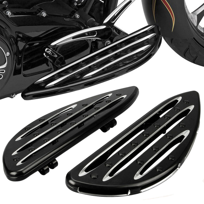 CNC Stretched Floorboards Foot Boards for Harley Touring Softail Dyna