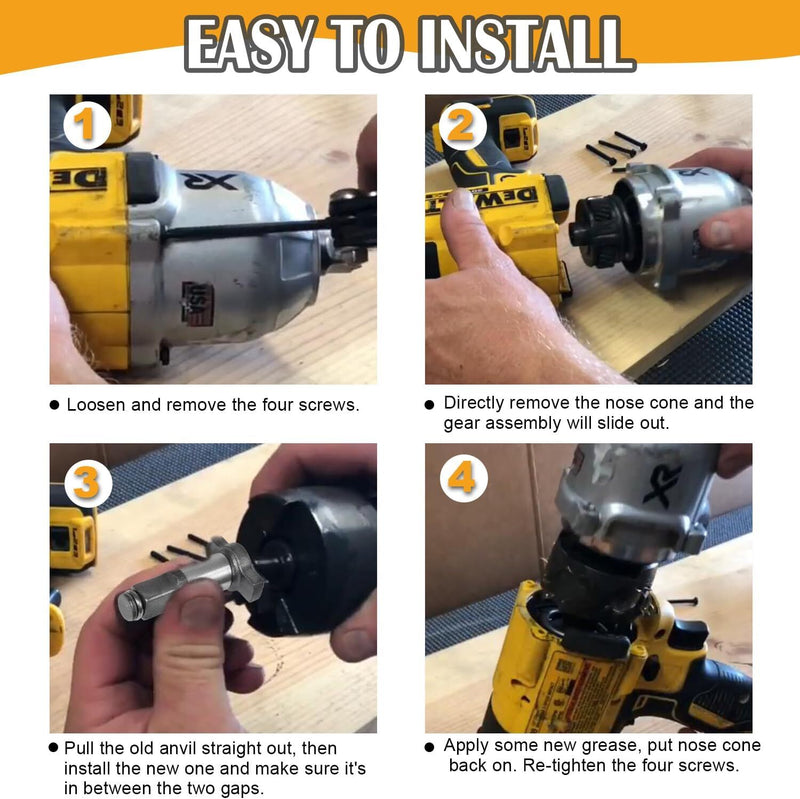 Impact Wrench Anvil Assembly 1/2'' for Dewalt 18V 20V MAX XR DCF899HB