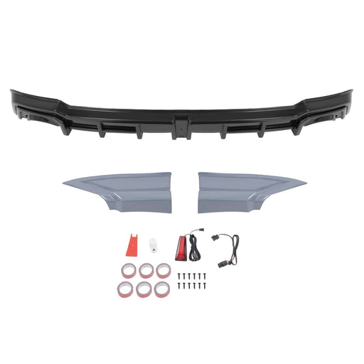 DURAFORCE Rear Diffuser Corner Spats LED Light for Honda Civic Sedan 2022-2025