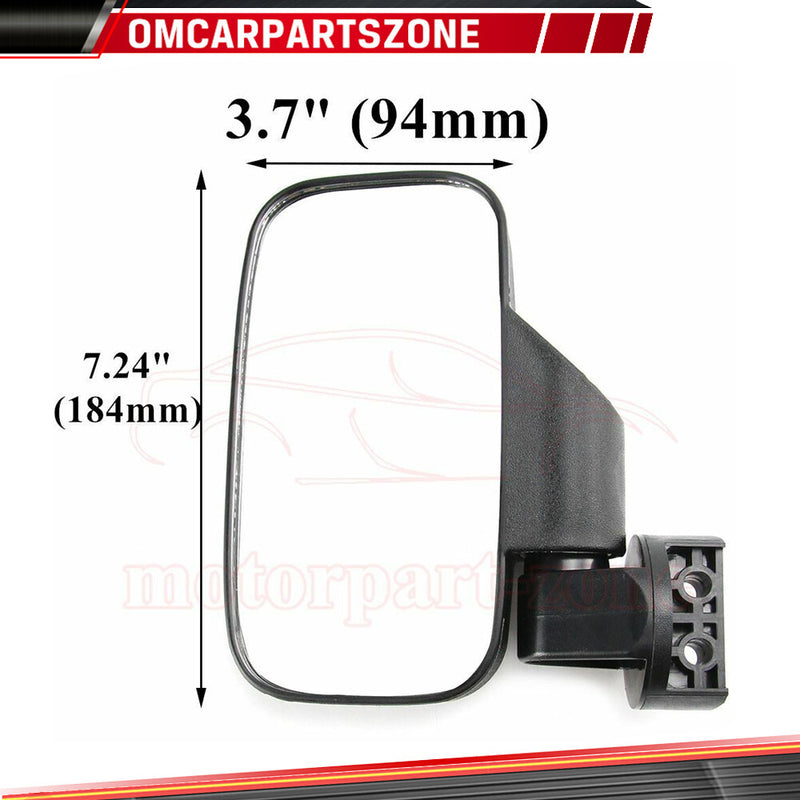 Pair UTV Rear View Side Mirrors 1.75" 2 for Polaris RZR XP Crew 570 800 900 1000
