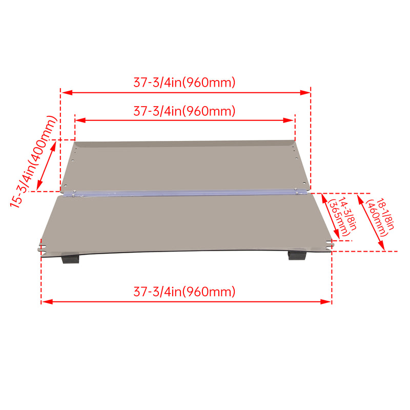 Tinted Folding Windshield Windscreen for Club Car Precedent 2004-UP