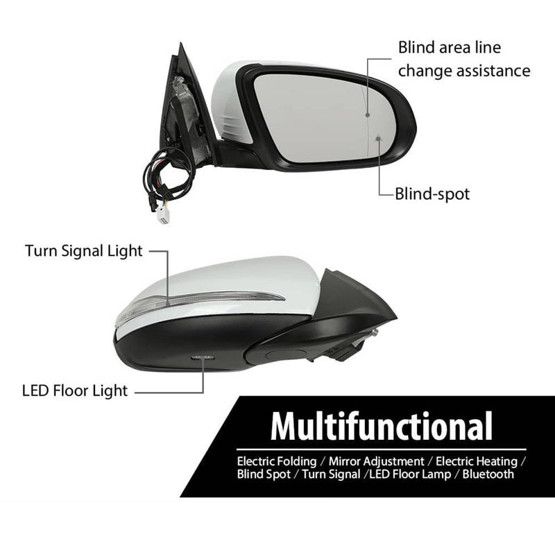 Right Side Mirror Heated Blind Spot for Mercedes GLC Class GLC300 2016-2021