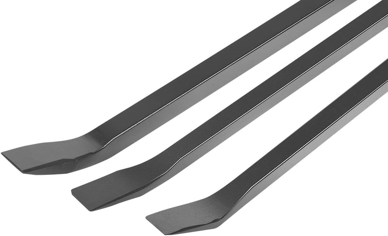 LSQ42103 Pry Bar Set Heavy Duty Angled End 12", 17", 25" 3-Piece
