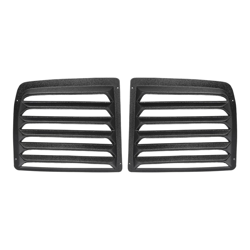 DURAFORCE Rear Window Louver for Chevy Express And for GMC Savana Van 1997-2017 Set Of 2