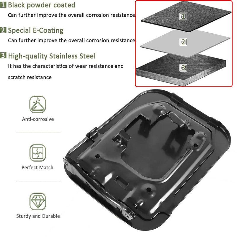 Black Gas Lid Door Fuel Door 77350-08020 for 2011-2020 Toyota Sienna 2.7L 3.5L