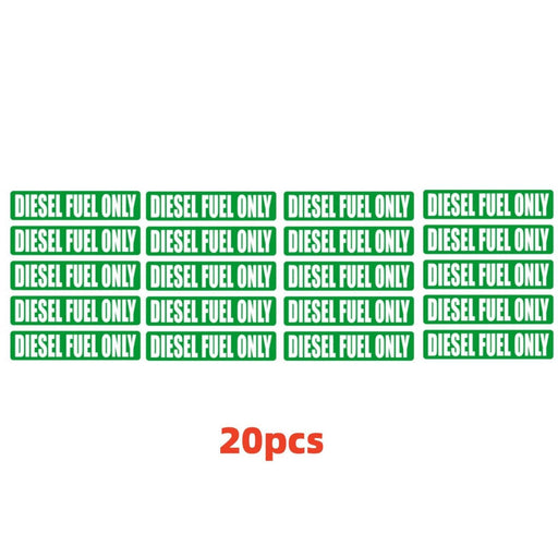 DURAFORCE Diesel Fuel Only Vinyl Decals Stickers Turbo Barrell Labels Markers 20-Pack