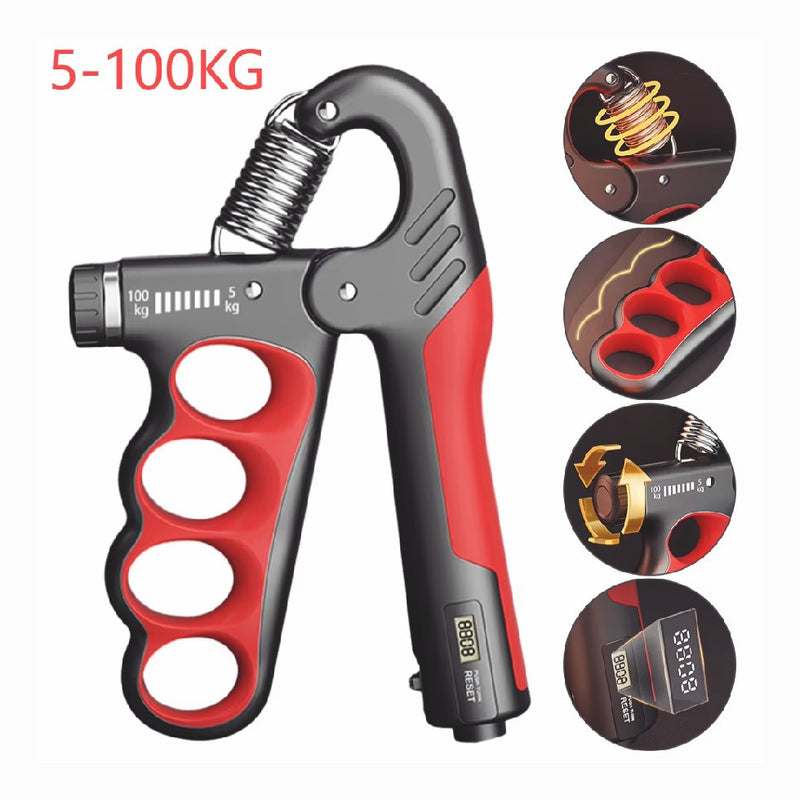 Adjustable Grip Strength Trainer 5-100kg Hand Gripper Workout for Men Women