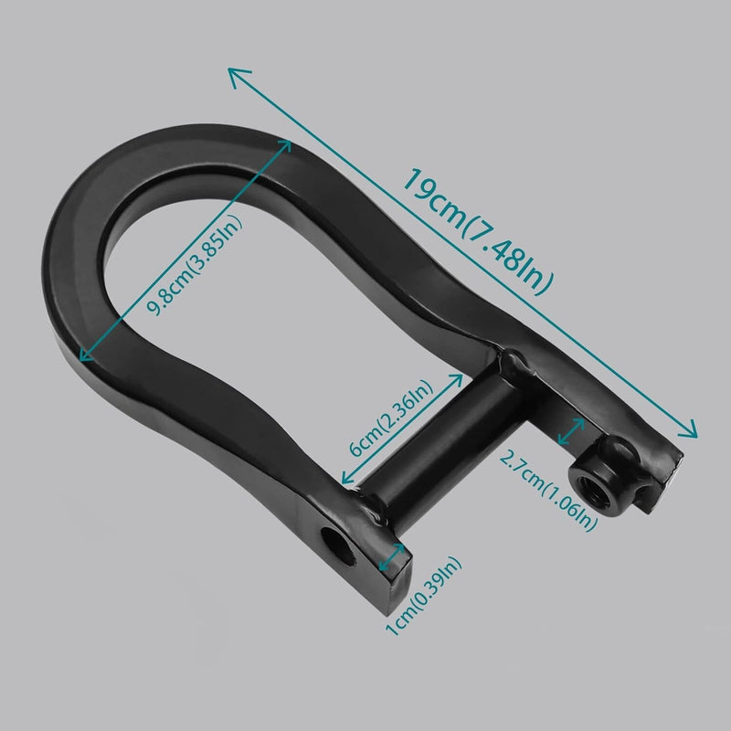 84072463 Pair Black Tow Hooks for Chevrolet GMC Silverado Sierra 1500 2007-2019